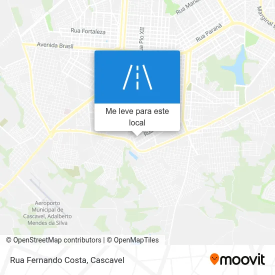 Rua Fernando Costa mapa