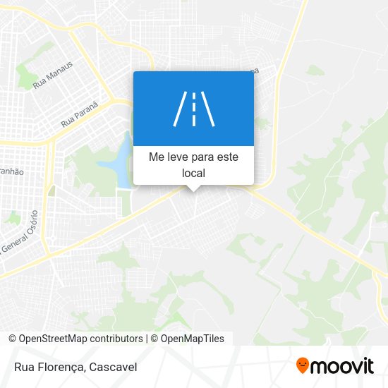 Rua Florença mapa