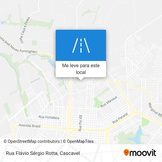 Rua Flávio Sérgio Rotta mapa