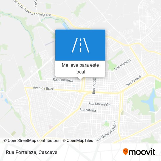 Rua Fortaleza mapa