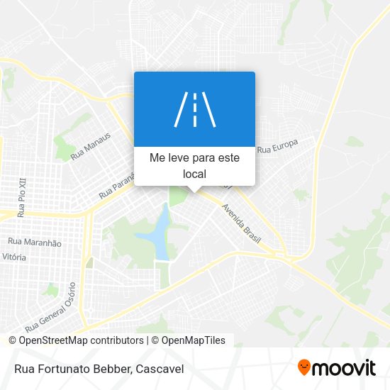 Rua Fortunato Bebber mapa