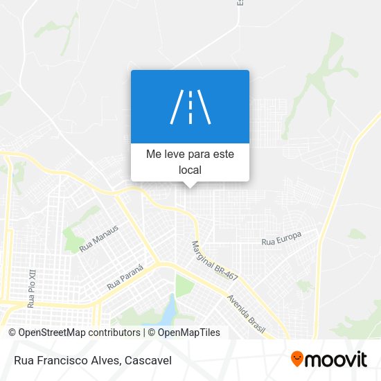 Rua Francisco Alves mapa