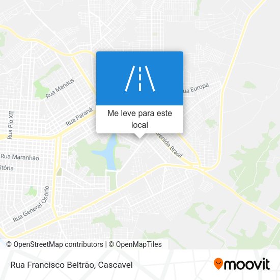 Rua Francisco Beltrão mapa