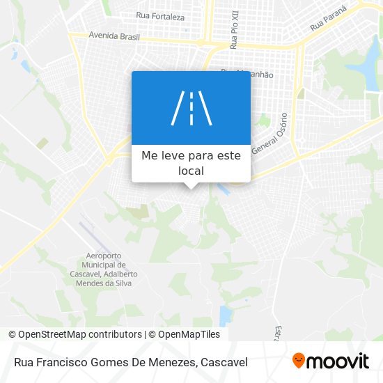Rua Francisco Gomes De Menezes mapa