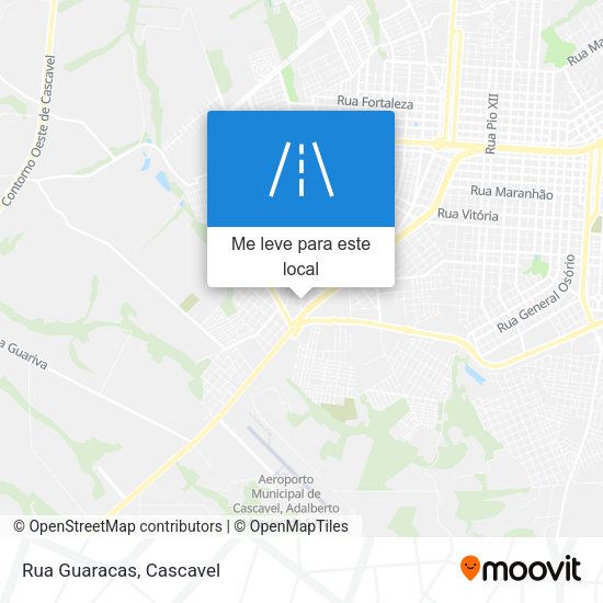 Rua Guaracas mapa