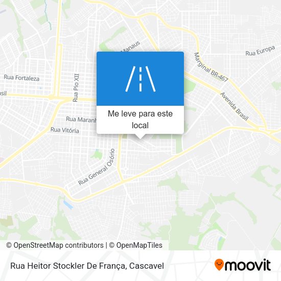 Rua Heitor Stockler De França mapa