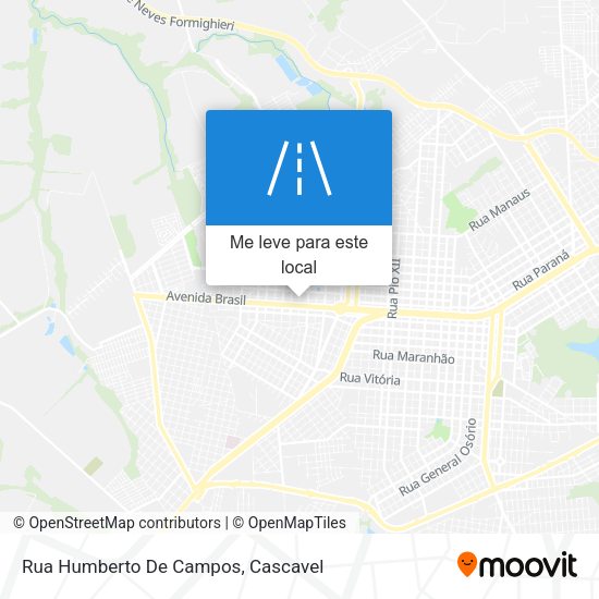 Rua Humberto De Campos mapa