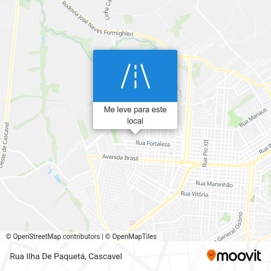 Rua Ilha De Paquetá mapa