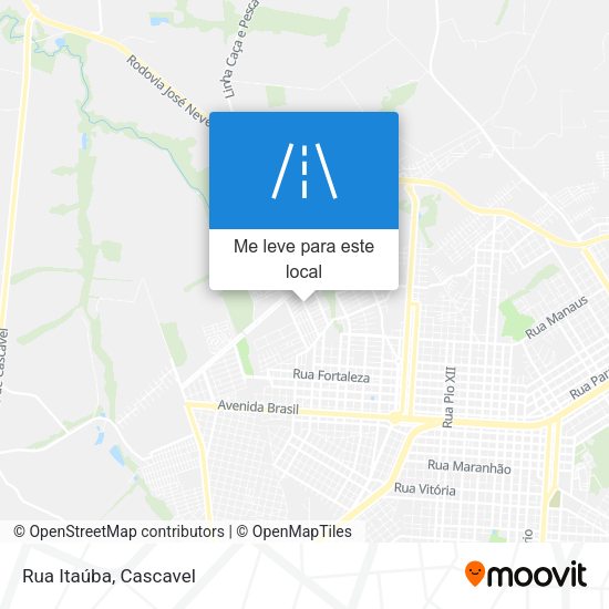 Rua Itaúba mapa
