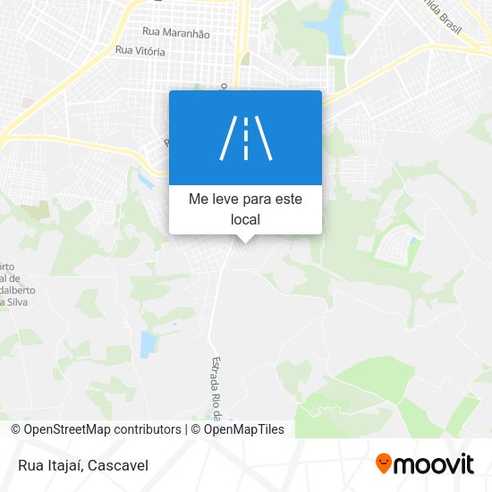 Rua Itajaí mapa