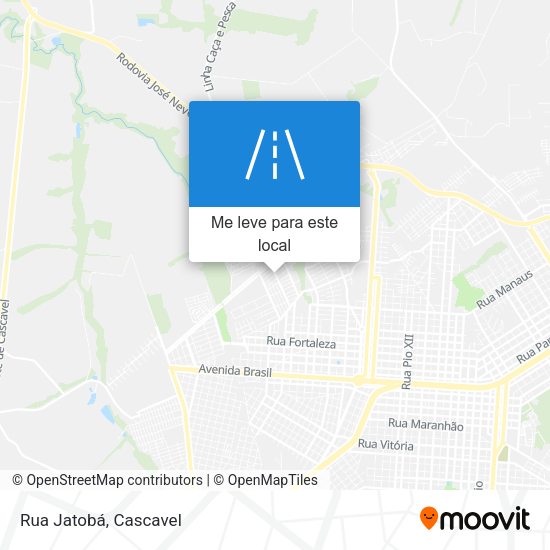 Rua Jatobá mapa