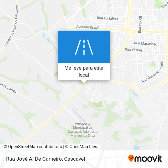 Rua José A. De Carneiro mapa