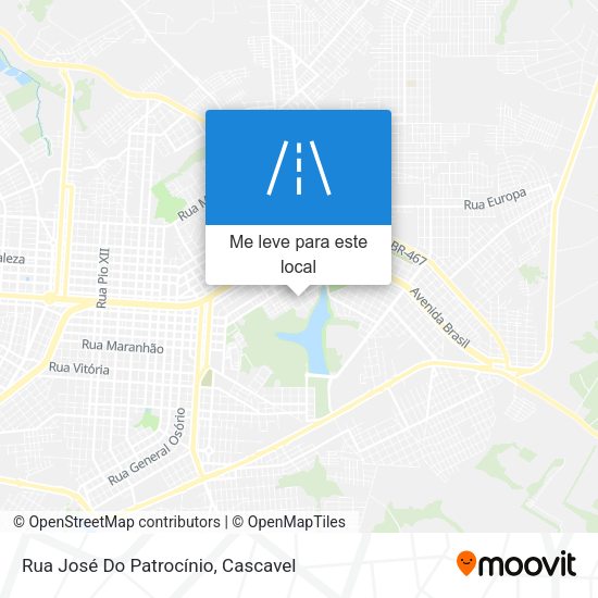 Rua José Do Patrocínio mapa