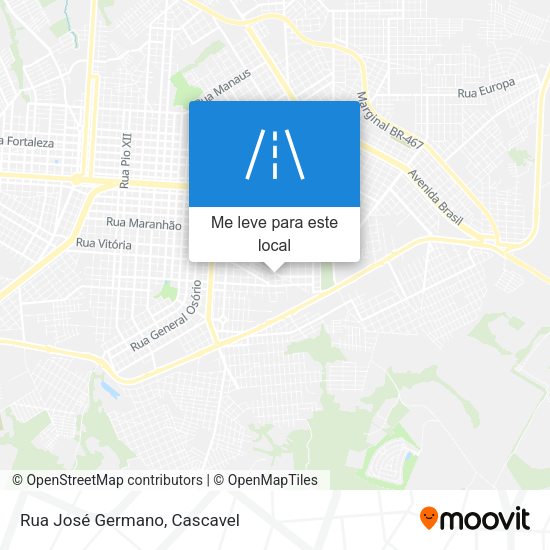 Rua José Germano mapa