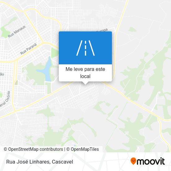 Rua José Linhares mapa