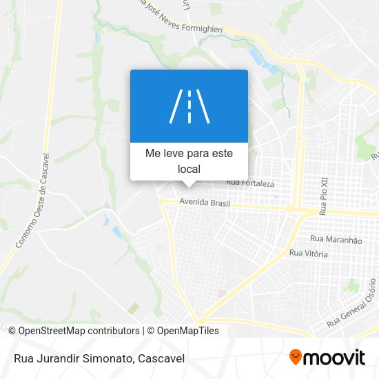 Rua Jurandir Simonato mapa