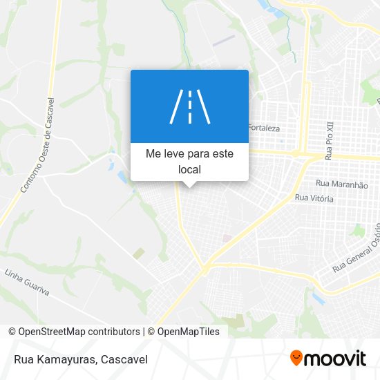 Rua Kamayuras mapa
