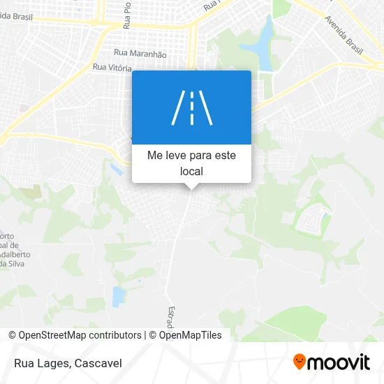 Rua Lages mapa