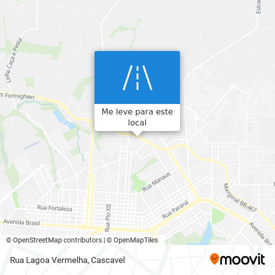 Rua Lagoa Vermelha mapa