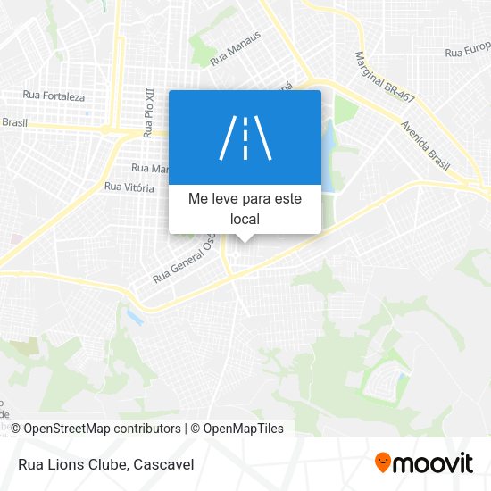 Rua Lions Clube mapa