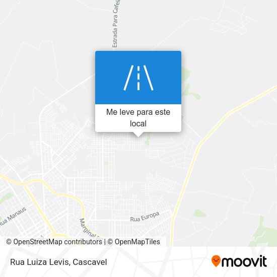 Rua Luiza Levis mapa
