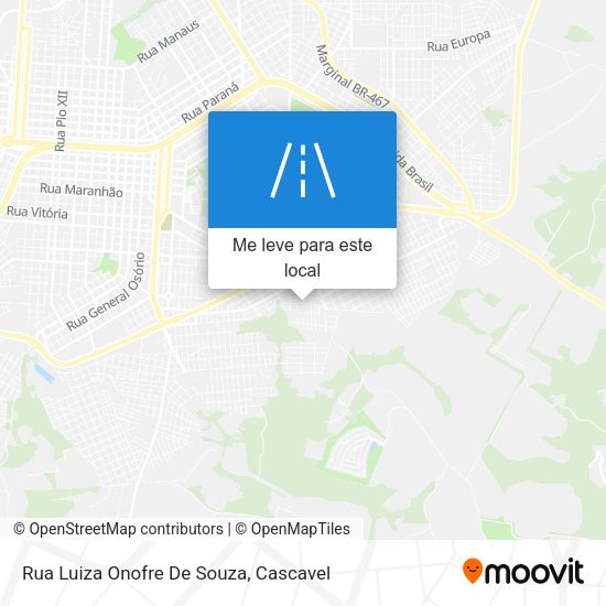 Rua Luiza Onofre De Souza mapa