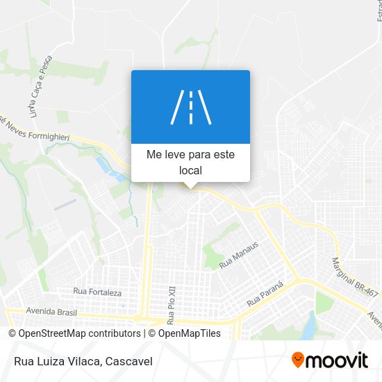 Rua Luiza Vilaca mapa