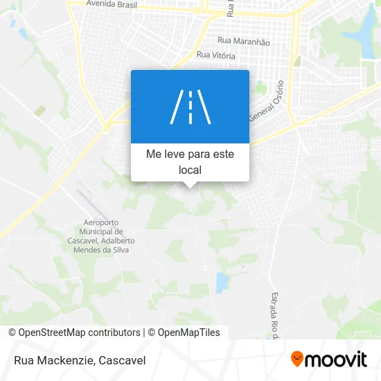Rua Mackenzie mapa