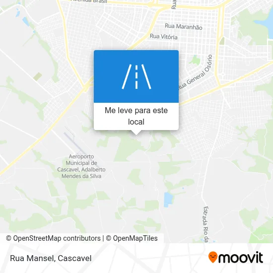 Rua Mansel mapa