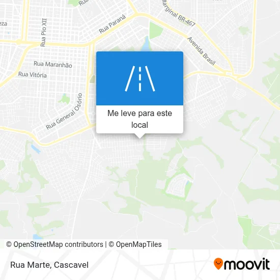 Rua Marte mapa