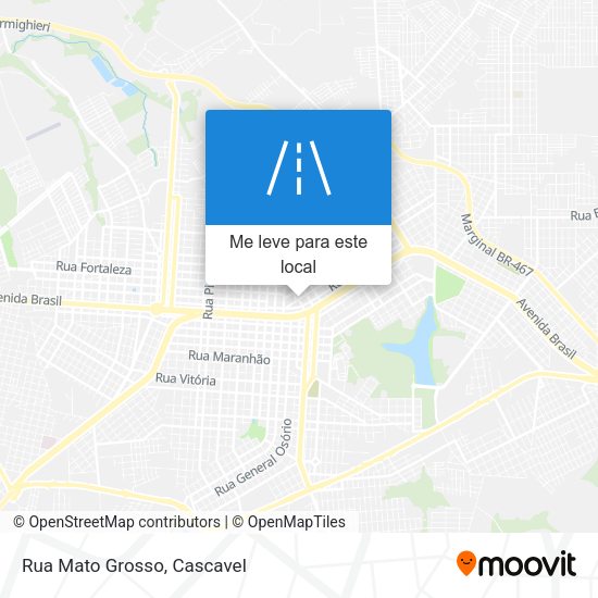 Rua Mato Grosso mapa