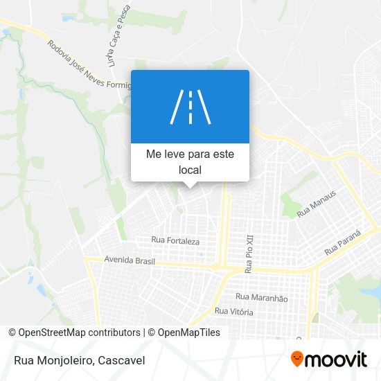 Rua Monjoleiro mapa
