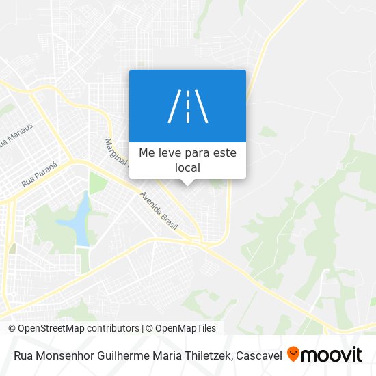 Rua Monsenhor Guilherme Maria Thiletzek mapa