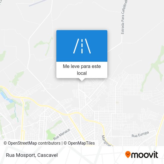 Rua Mosport mapa
