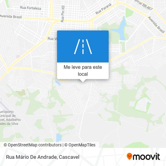 Rua Mário De Andrade mapa