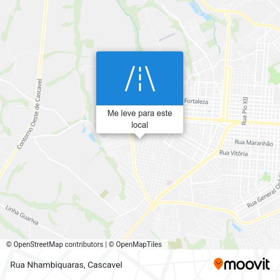 Rua Nhambiquaras mapa