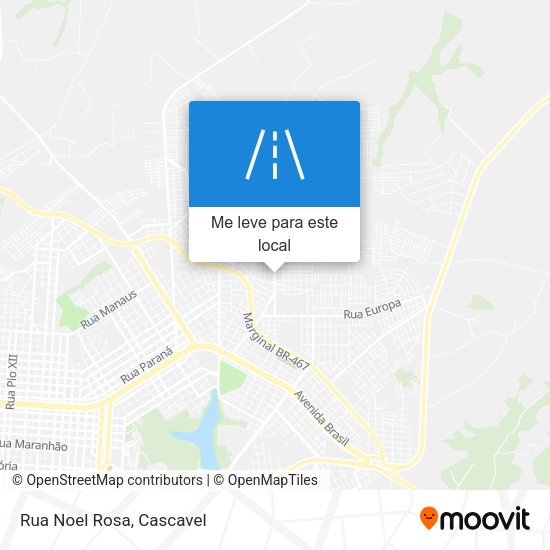 Rua Noel Rosa mapa