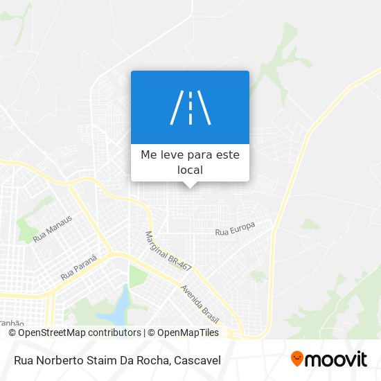 Rua Norberto Staim Da Rocha mapa