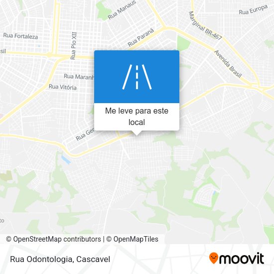 Rua Odontologia mapa