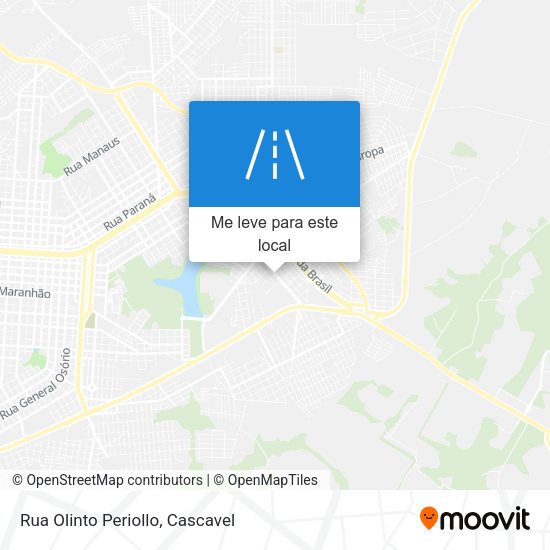 Rua Olinto Periollo mapa