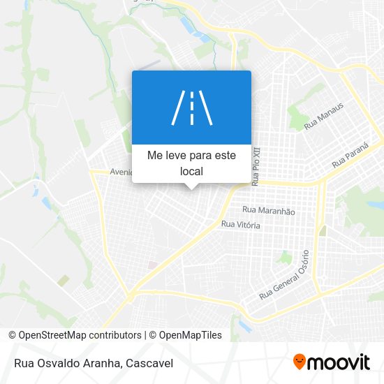 Rua Osvaldo Aranha mapa