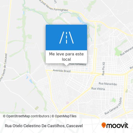 Rua Otelo Celestino De Castilhos mapa