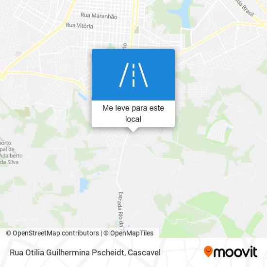 Rua Otilia Guilhermina Pscheidt mapa