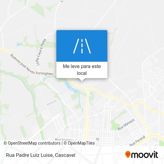 Rua Padre Luiz Luise mapa