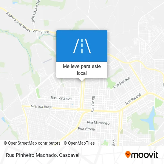 Rua Pinheiro Machado mapa