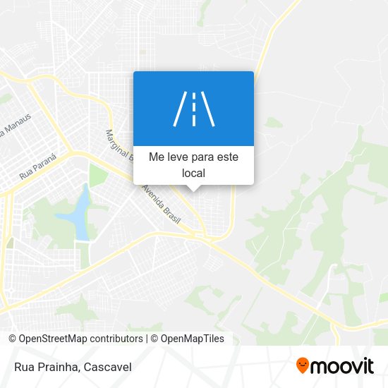 Rua Prainha mapa