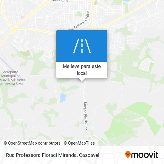 Rua Professora Floraci Miranda mapa