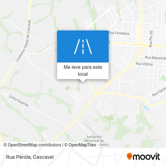 Rua Pérola mapa