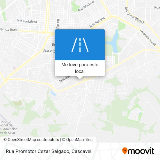 Rua Promotor Cezar Salgado mapa