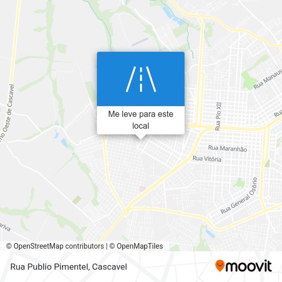 Rua Publio Pimentel mapa